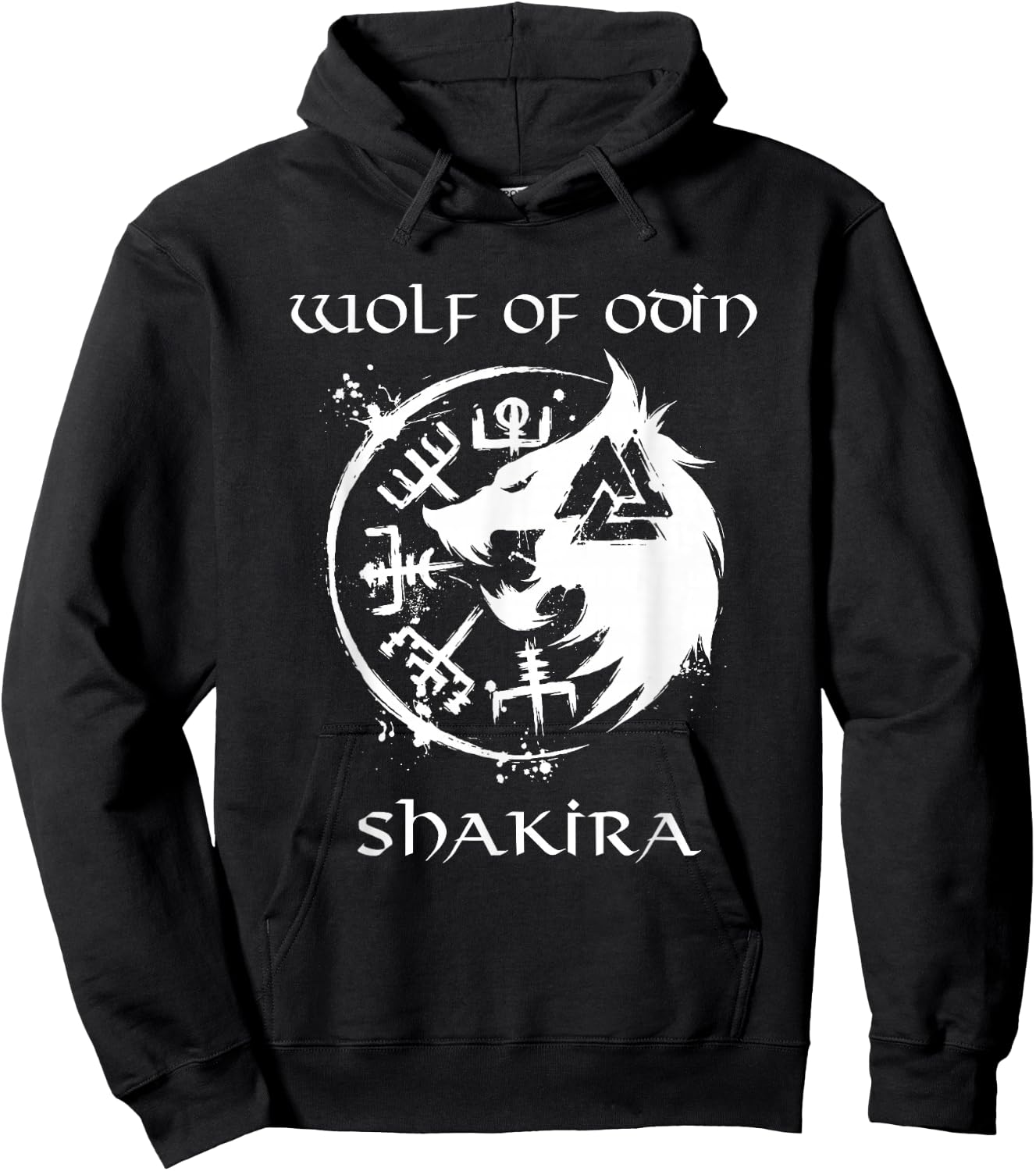 Wolf of Odin Shakira - Personalised Hoodie - Hoodie | Black