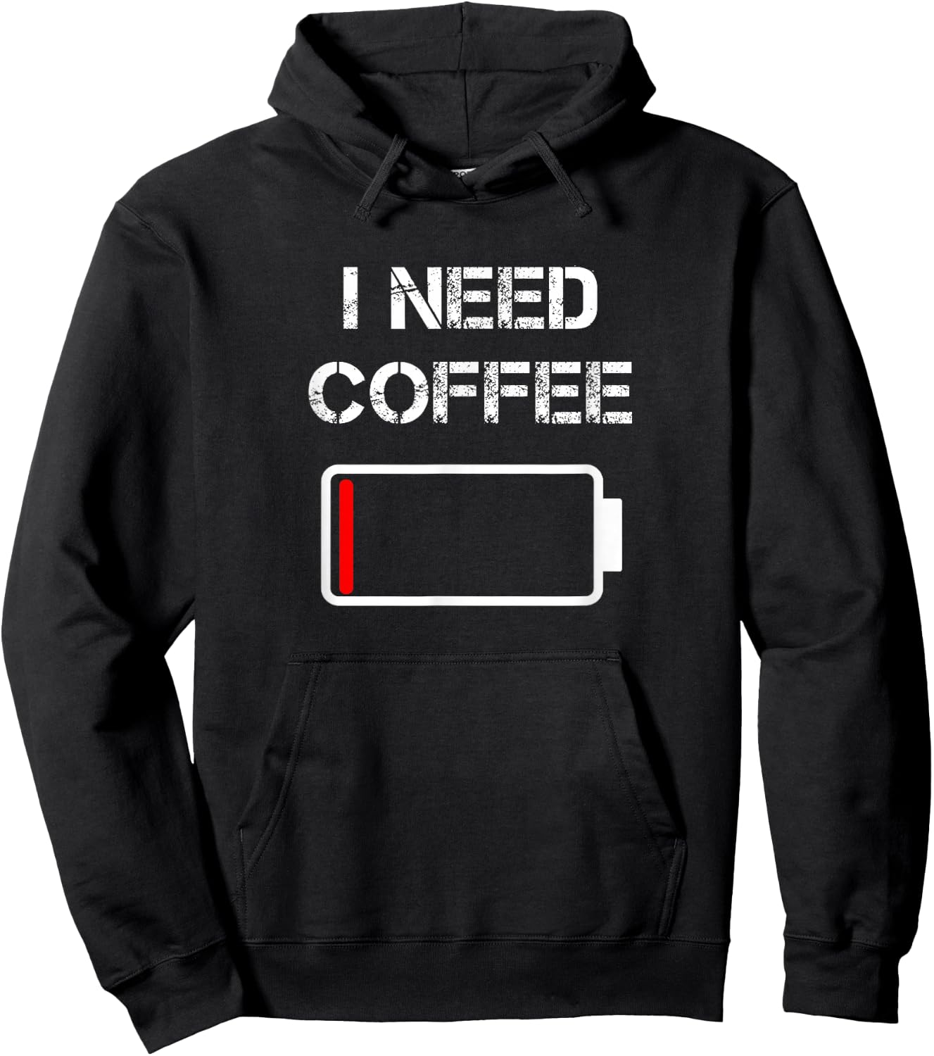 I need coffee funny coffee cups battery beans coffee Hoodie - Hoodie | Black