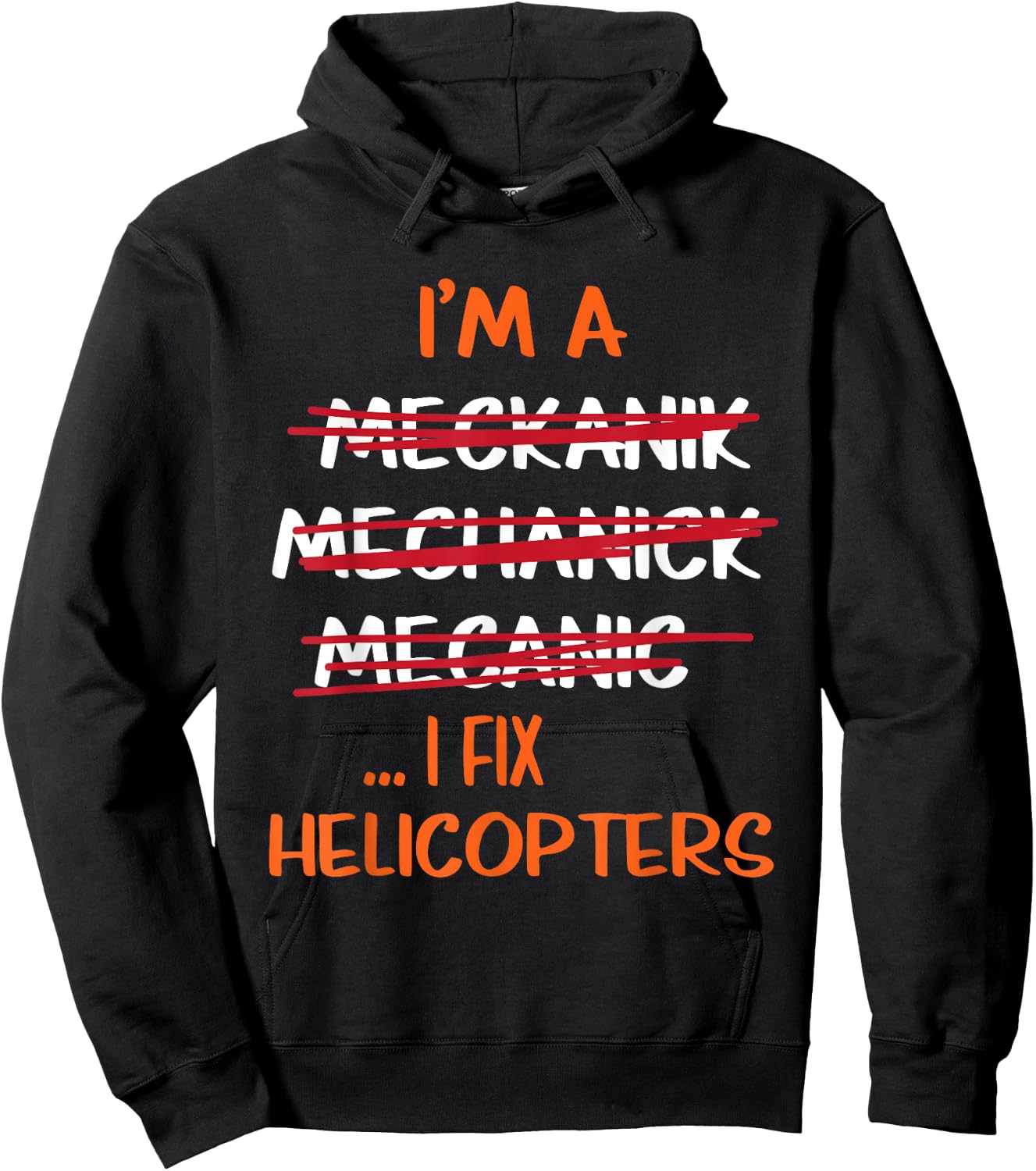 I Fix Helicopters Funny Mechanic Hoodie - Hoodie | Black