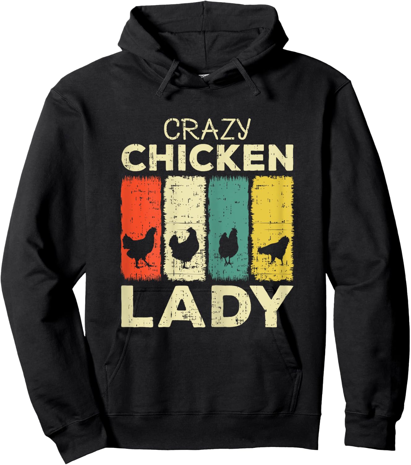 Crazy Chicken Lady Hoodie - Hoodie | Black