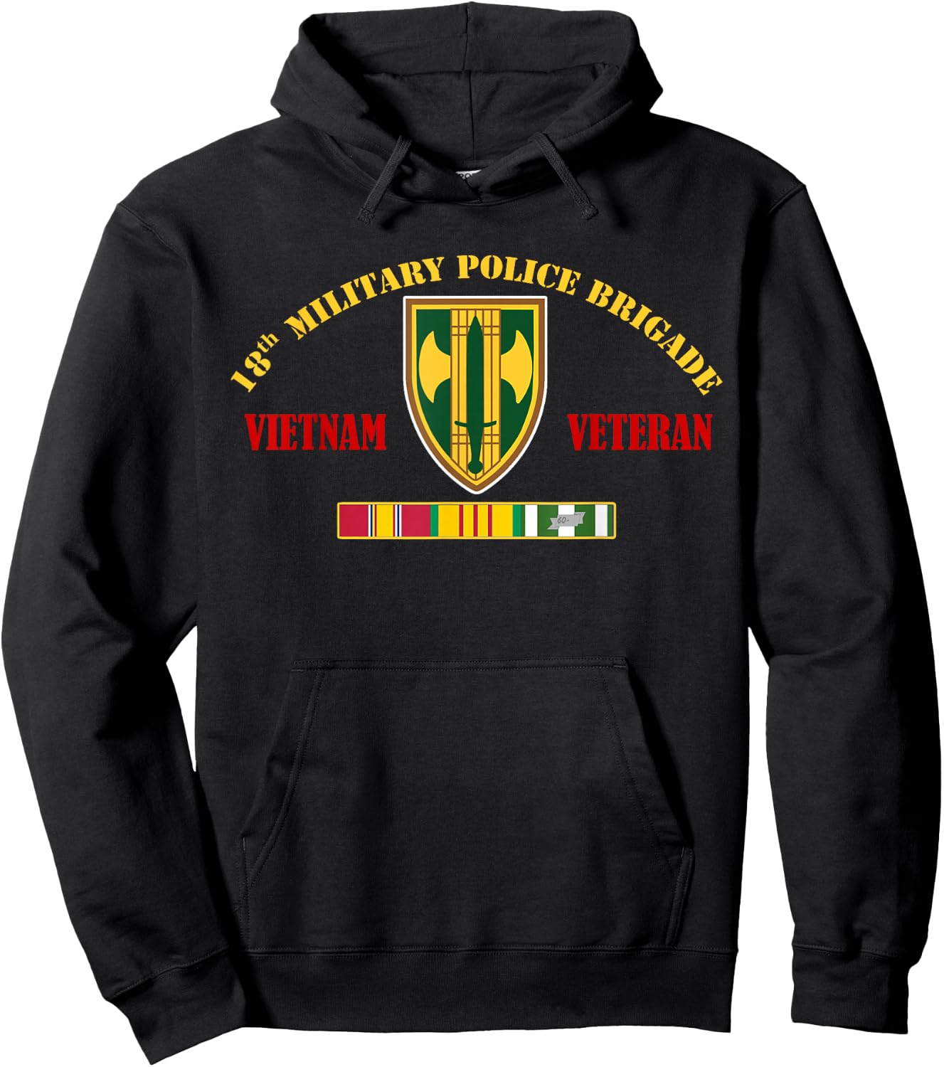 18TH MILITARY POLICE BRIGADE Vietnam Veteran Hoodie - Hoodie | Black