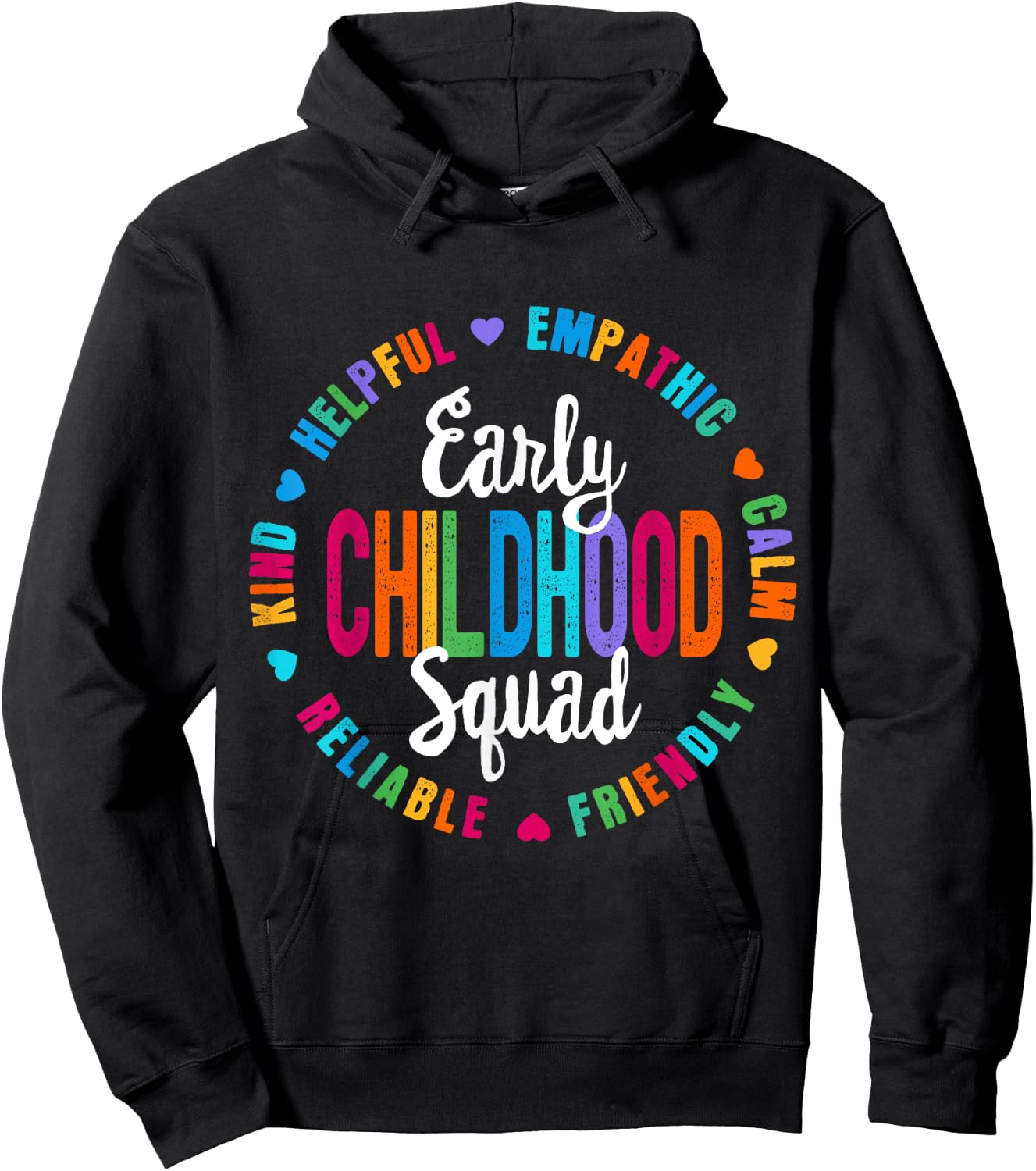 Teacher Early Childhood SQUAD Preschool Head Start Crew Hoodie - Hoodie | Black
