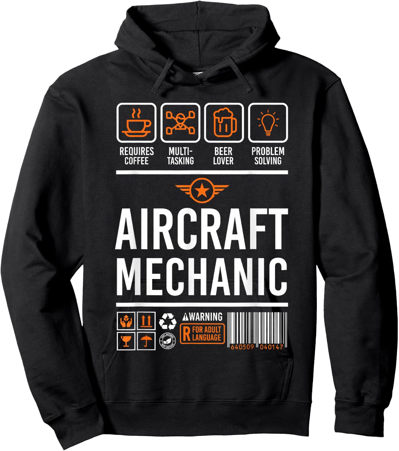 Aircraft Mechanic Shirt | Cute Aircraft Work Wear Gift Hoodie - Hoodie | Black
