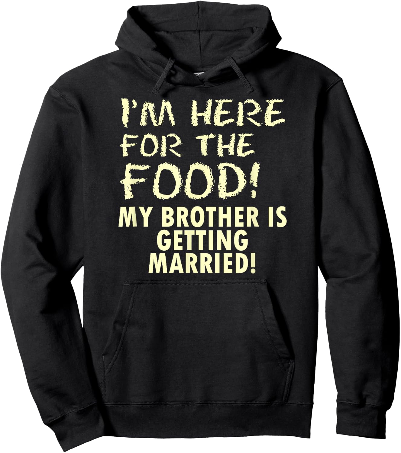Funny brother of the groom. Hoodie - Hoodie | Black