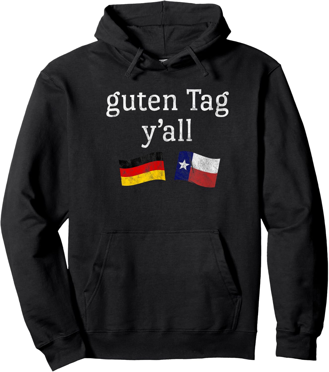 Guten Tag Y'all Prost German Texas Oktoberfest Hoodie - Hoodie | Black