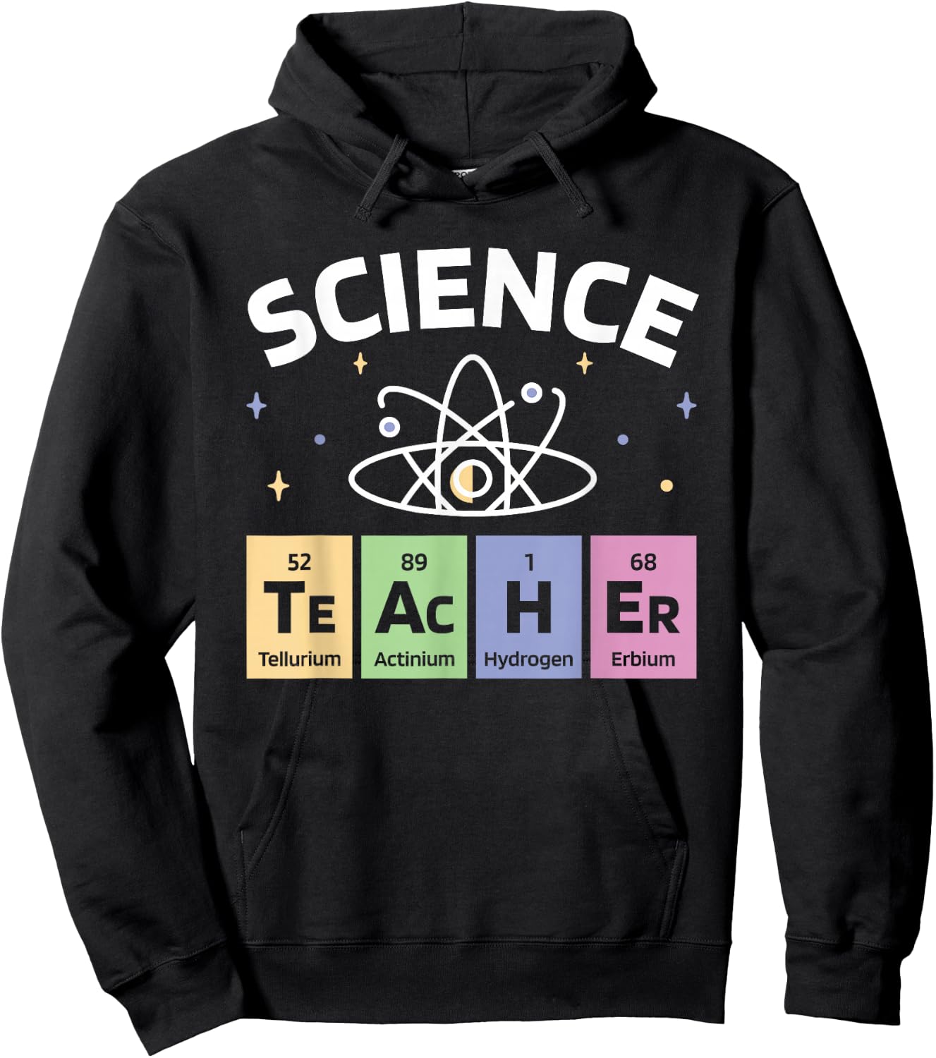 Periodic Table Science Teacher, Chemical Element Symbol Hoodie - Hoodie | Black