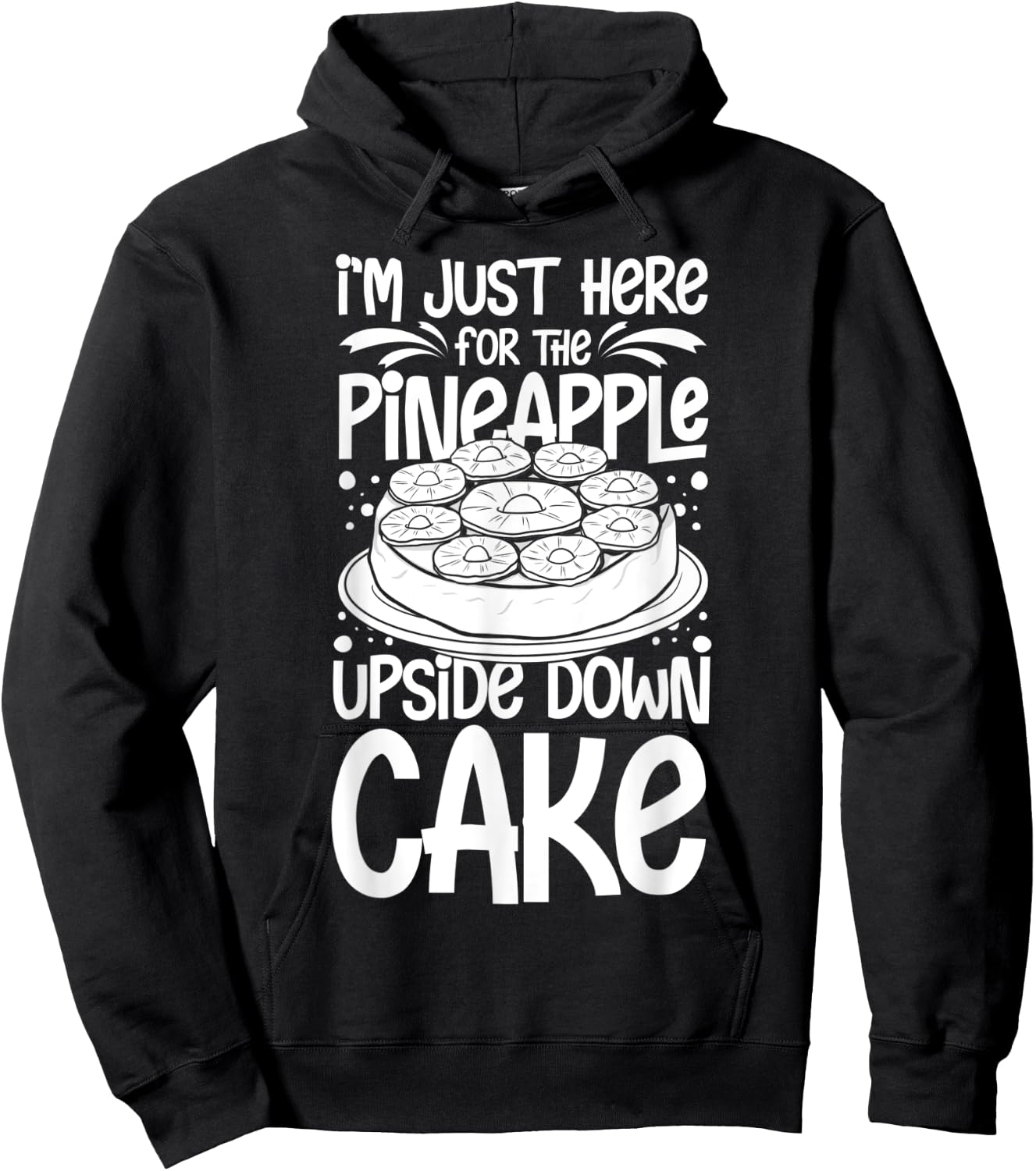 Pineapple Upside Down Cake Recipe Mix Filling Hoodie - Hoodie | Black