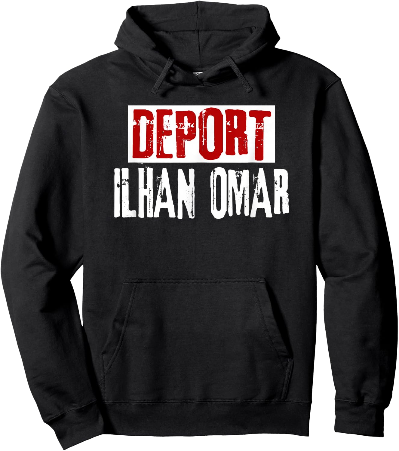 Deport Ilhan Omar, Defeat Impeach Arrest Ilhan Omar Politics Hoodie - Hoodie | Black