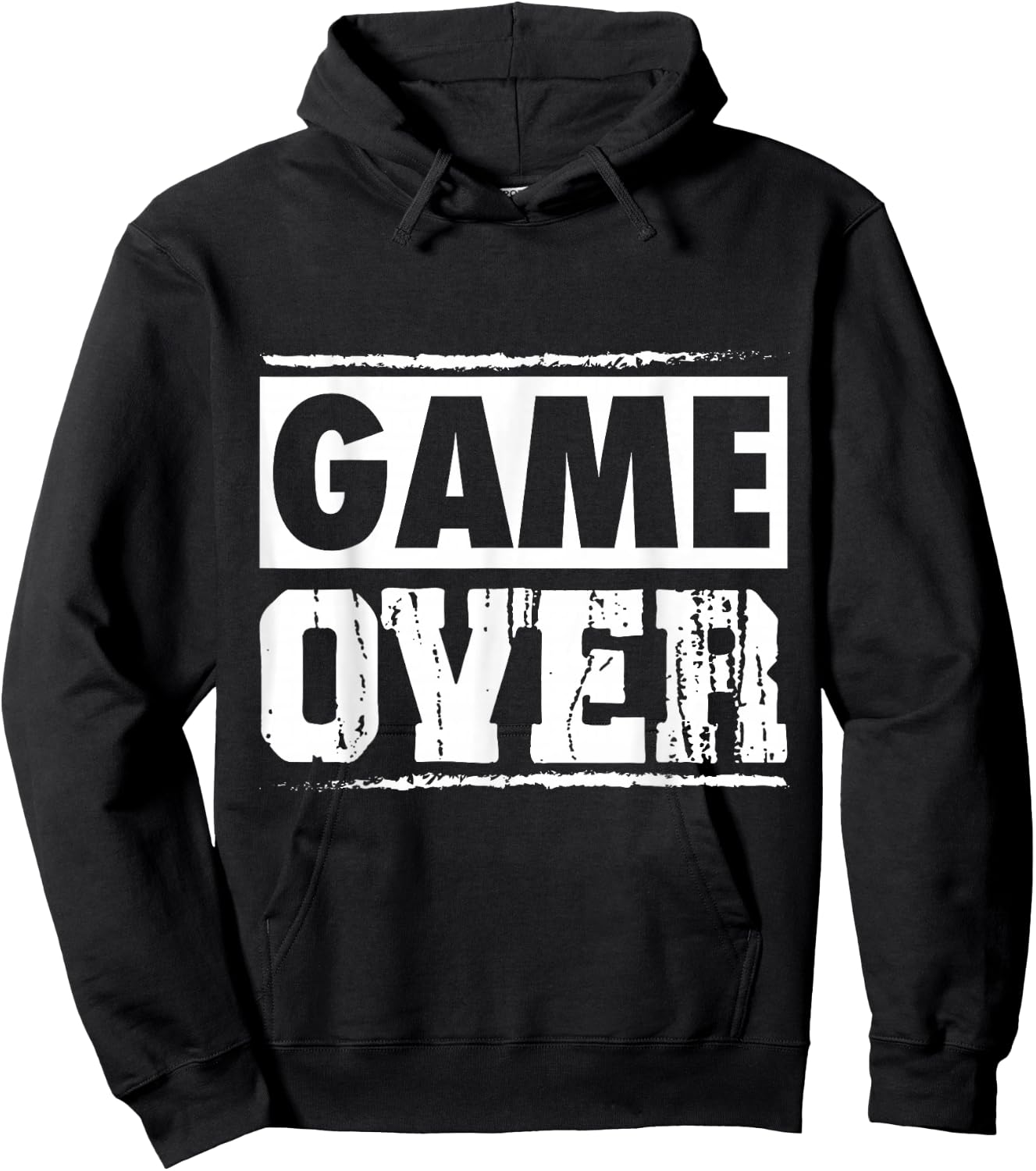 Game Over Vintage Retro Video Games Gaming arcade Men Women Hoodie - Hoodie | Black