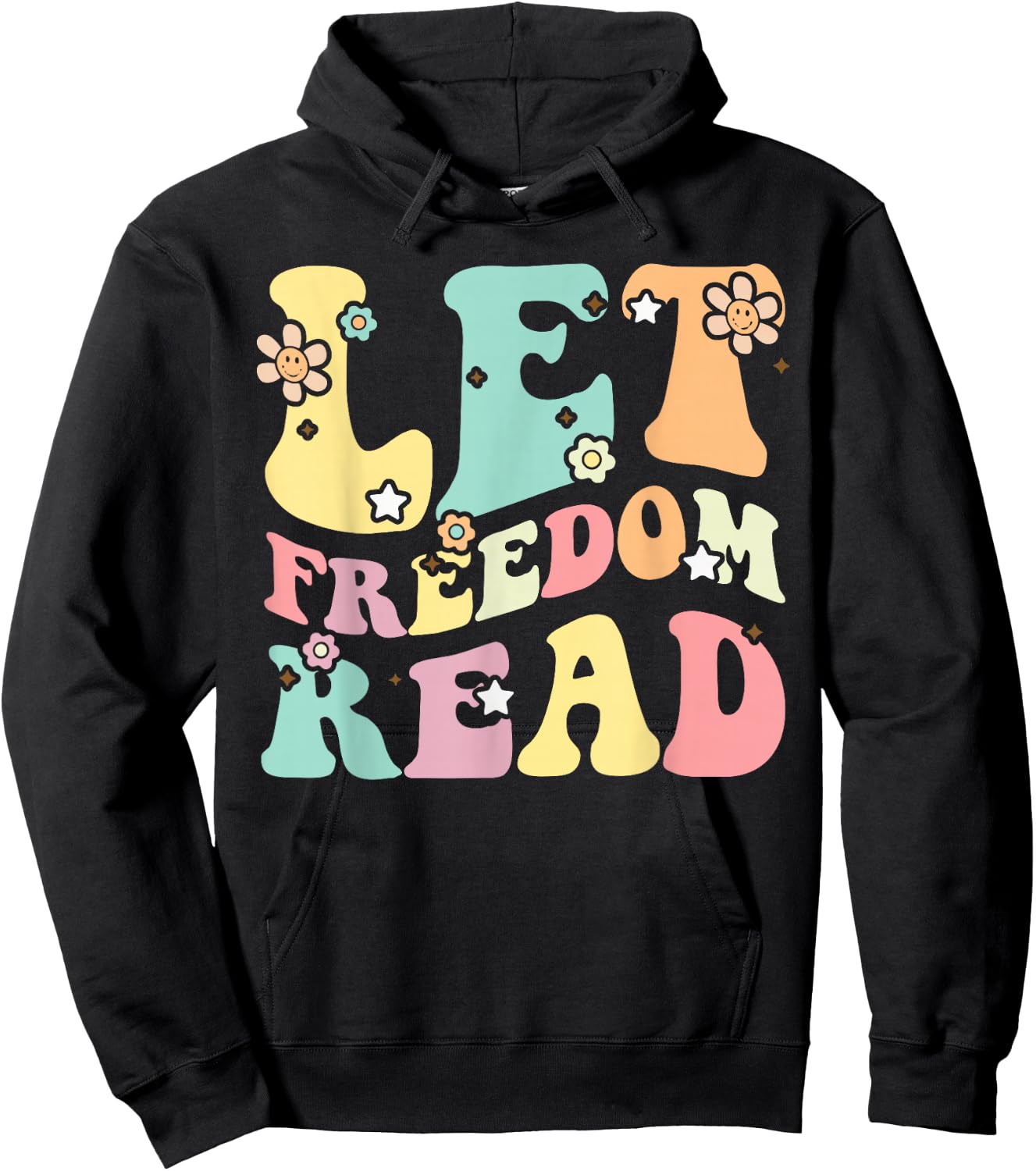 Let Freedom Read Book Lover Librarian Bookworm Reading Books Hoodie - Hoodie | Black
