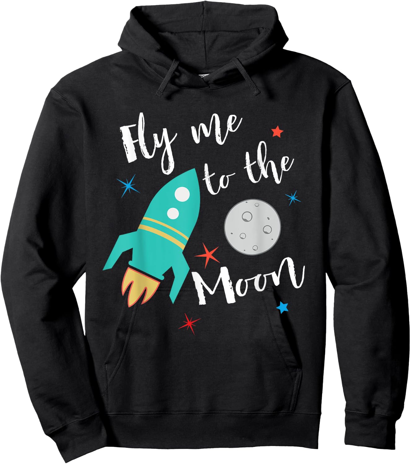 Fly Me To The Moon - cute outer space lover for kids Hoodie - Hoodie | Black