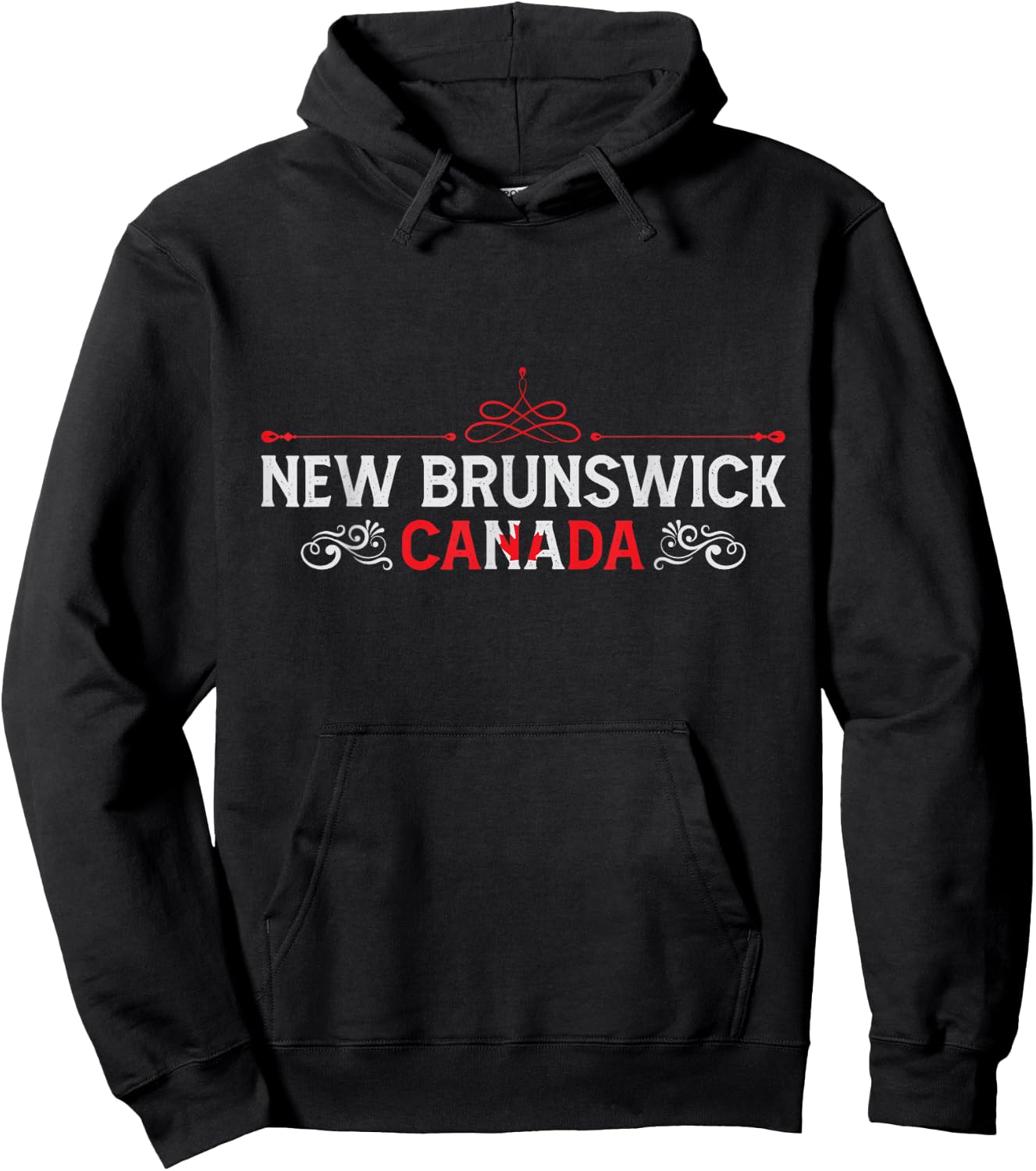 New Brunswick Canada - New Brunswick Souvenir Canadian Hoodie - Hoodie | Black