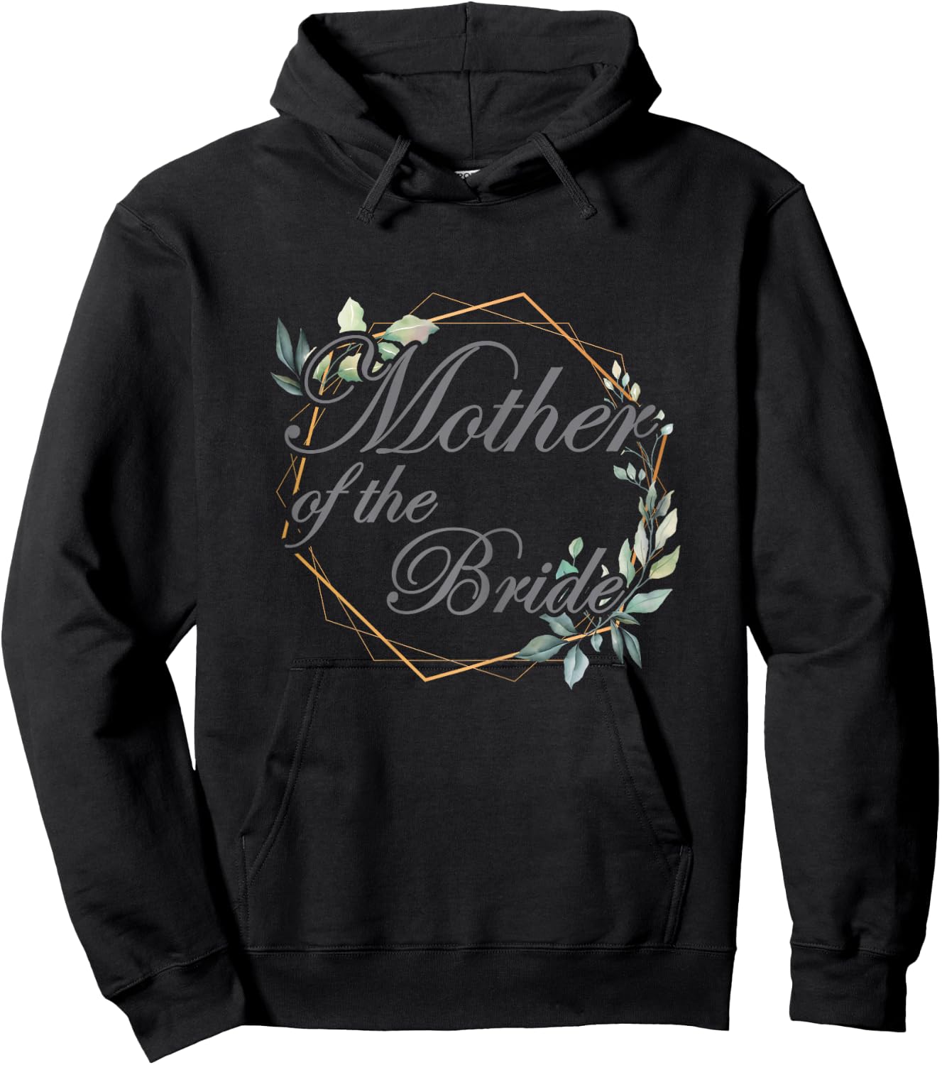 Wedding Bridal Shower Bride Mom Mother of the Bride Hoodie - Hoodie | Black