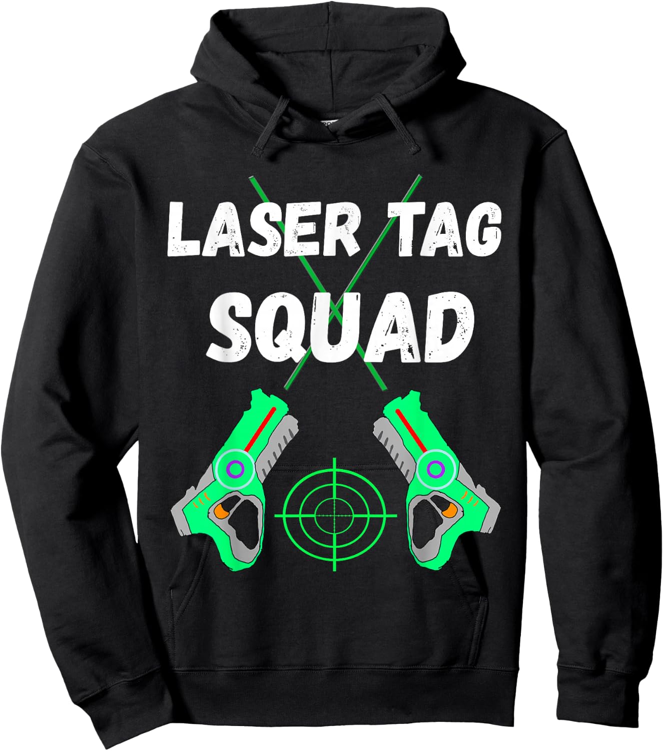Laser Tag Squad Indoor Lasertag Team Laser Tag Player Shirt Hoodie - Hoodie | Black