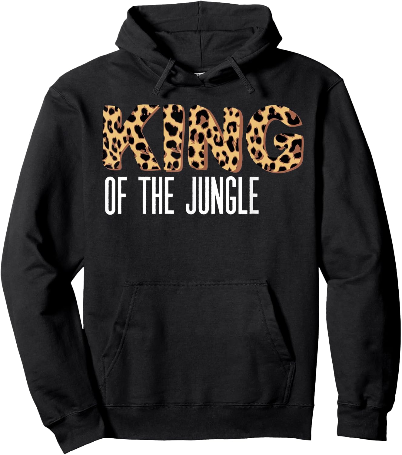 Wild Mama Geboren Two BE Wild King of the Jungle Hoodie - Hoodie | Black