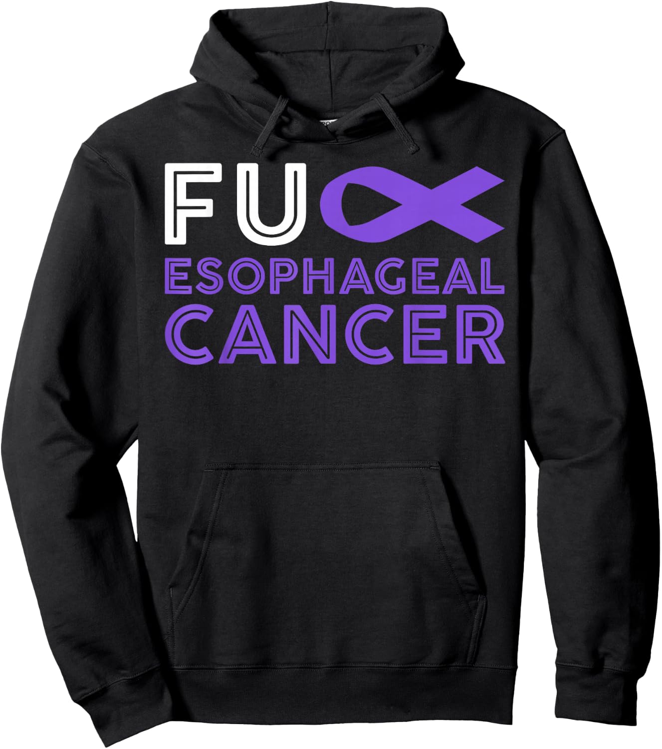 Fuck Esophageal Cancer - Esophageal Cancer Awareness Hoodie - Hoodie | Black