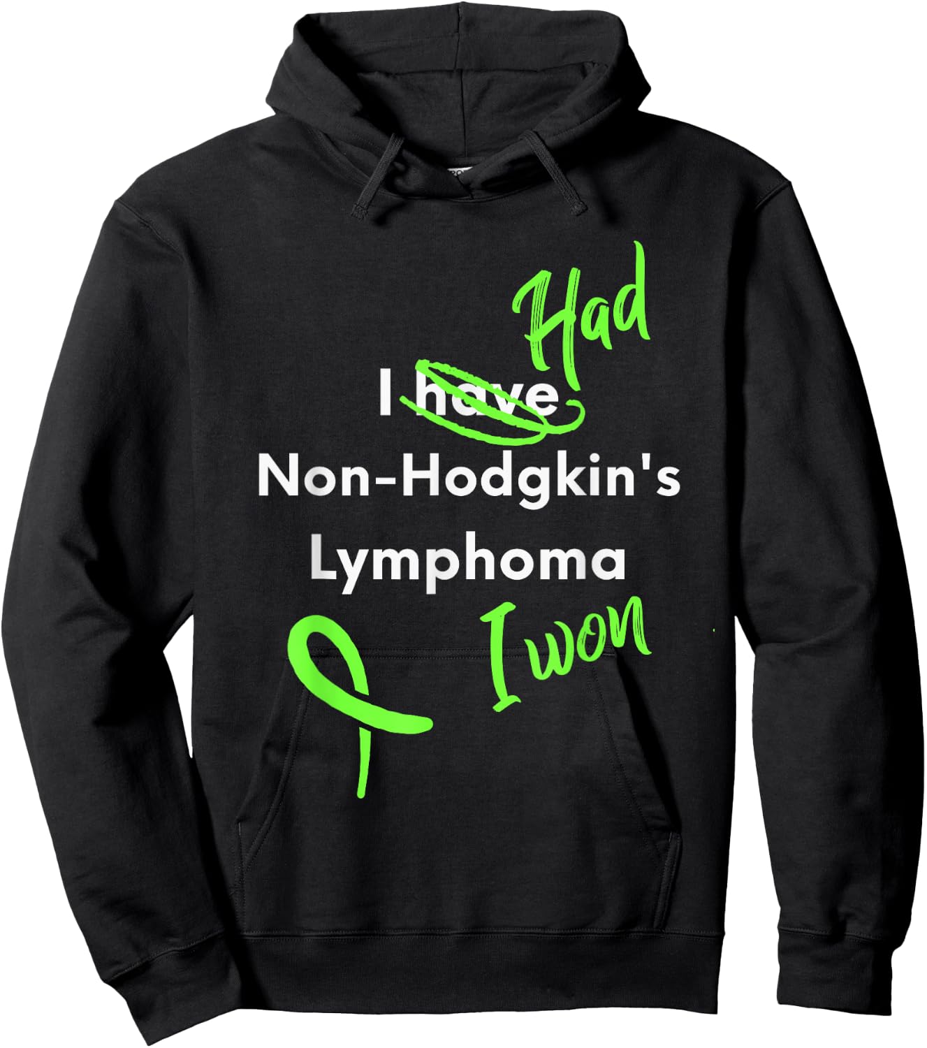 Non Hodgkins Lymphoma Awareness Remission Lymphoma Survivor Hoodie - Hoodie | Black