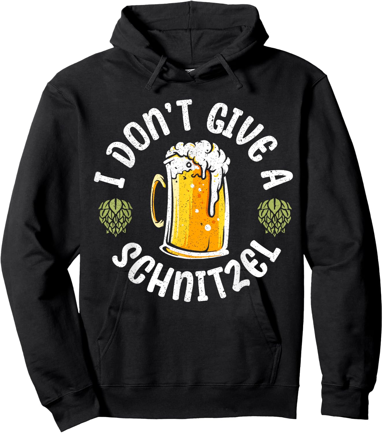 I Dont Give A Schnitzel for a Oktoberfest Beer Festival Hoodie - Hoodie | Black