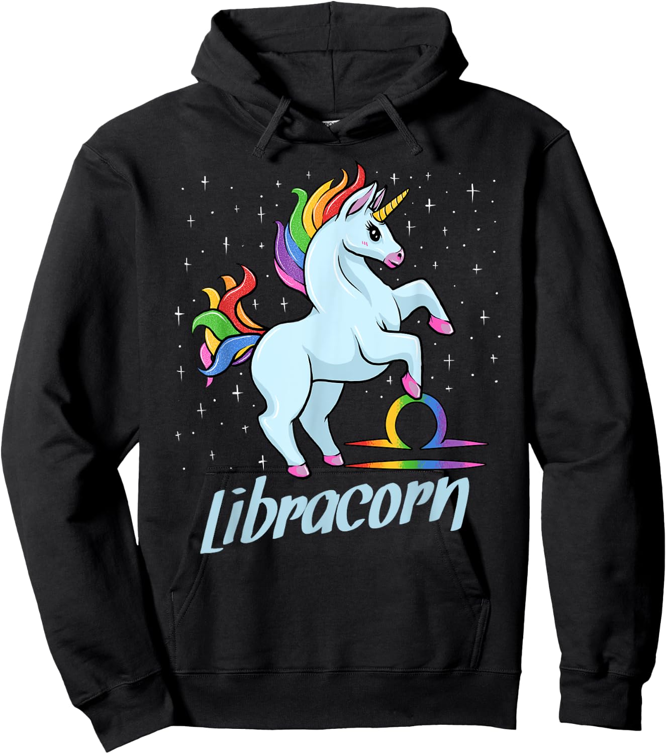 Libracorn The Libra Unicorn Zodiac Sign Hoodie - Hoodie | Black
