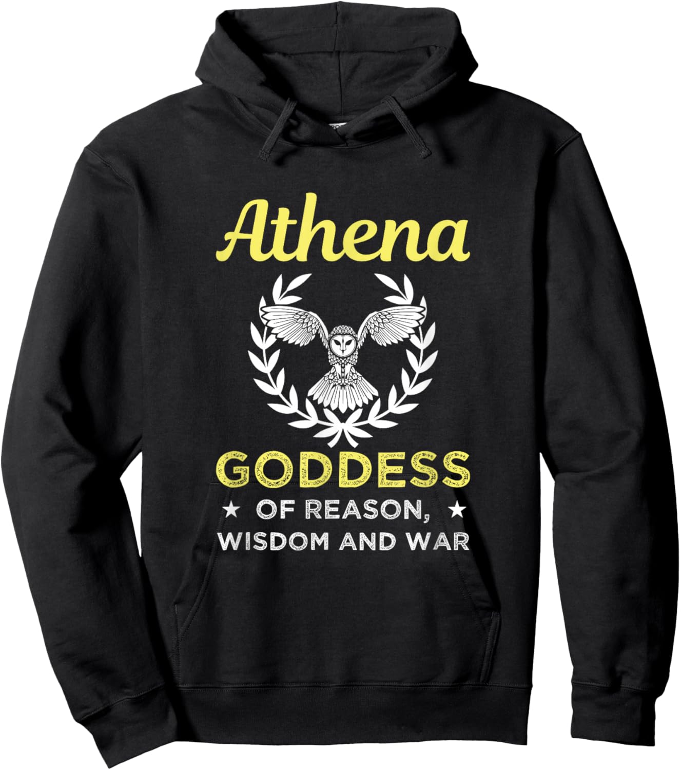 Athena Goddess Of Reason and War Greek Gods Mythology Hoodie - Hoodie | Black