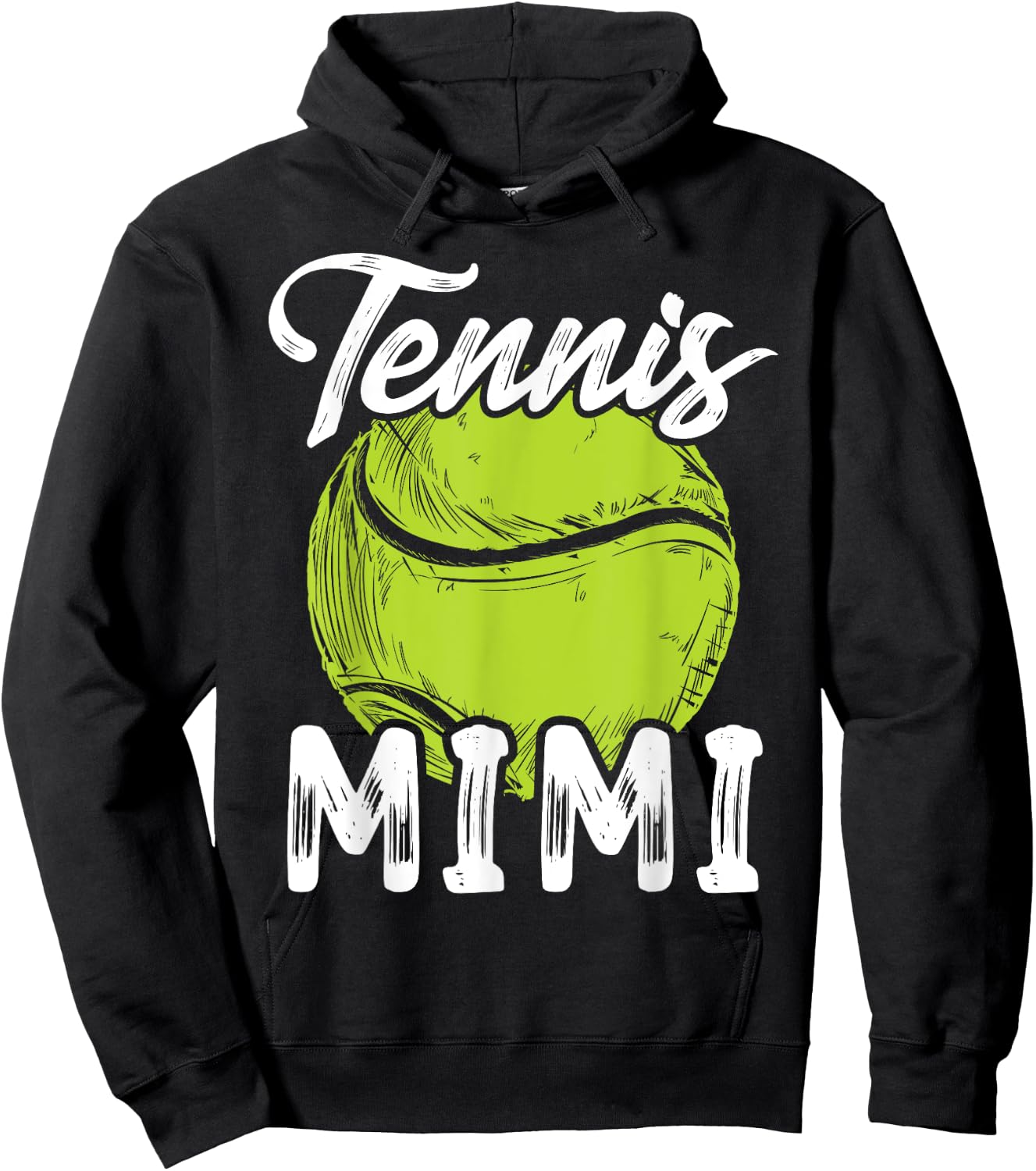 Tennis Mimi Women Family Matching Set Tennis Ball Player Hoodie - Hoodie | Black