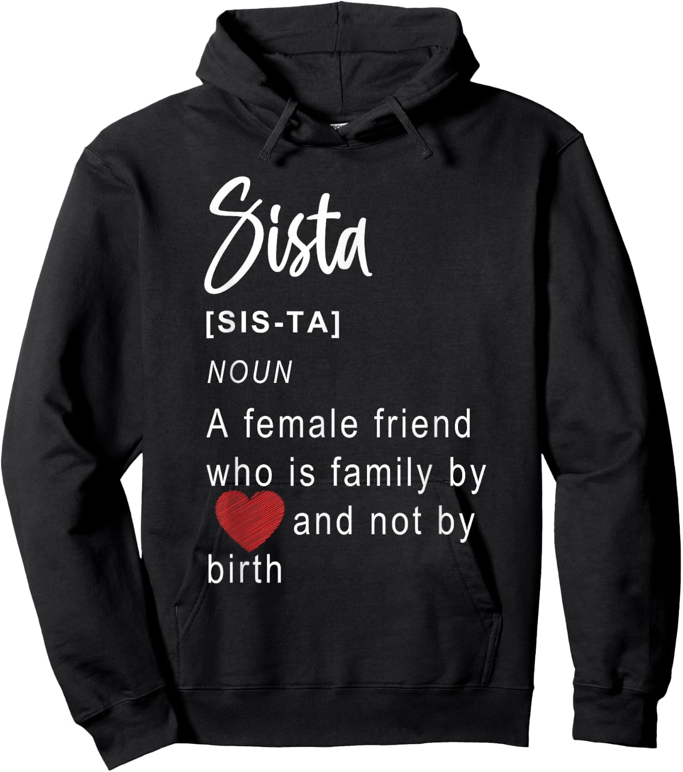 Best Queen Sistas Gifts for Plus Women Sistas Friends Girl Hoodie - Hoodie | Black