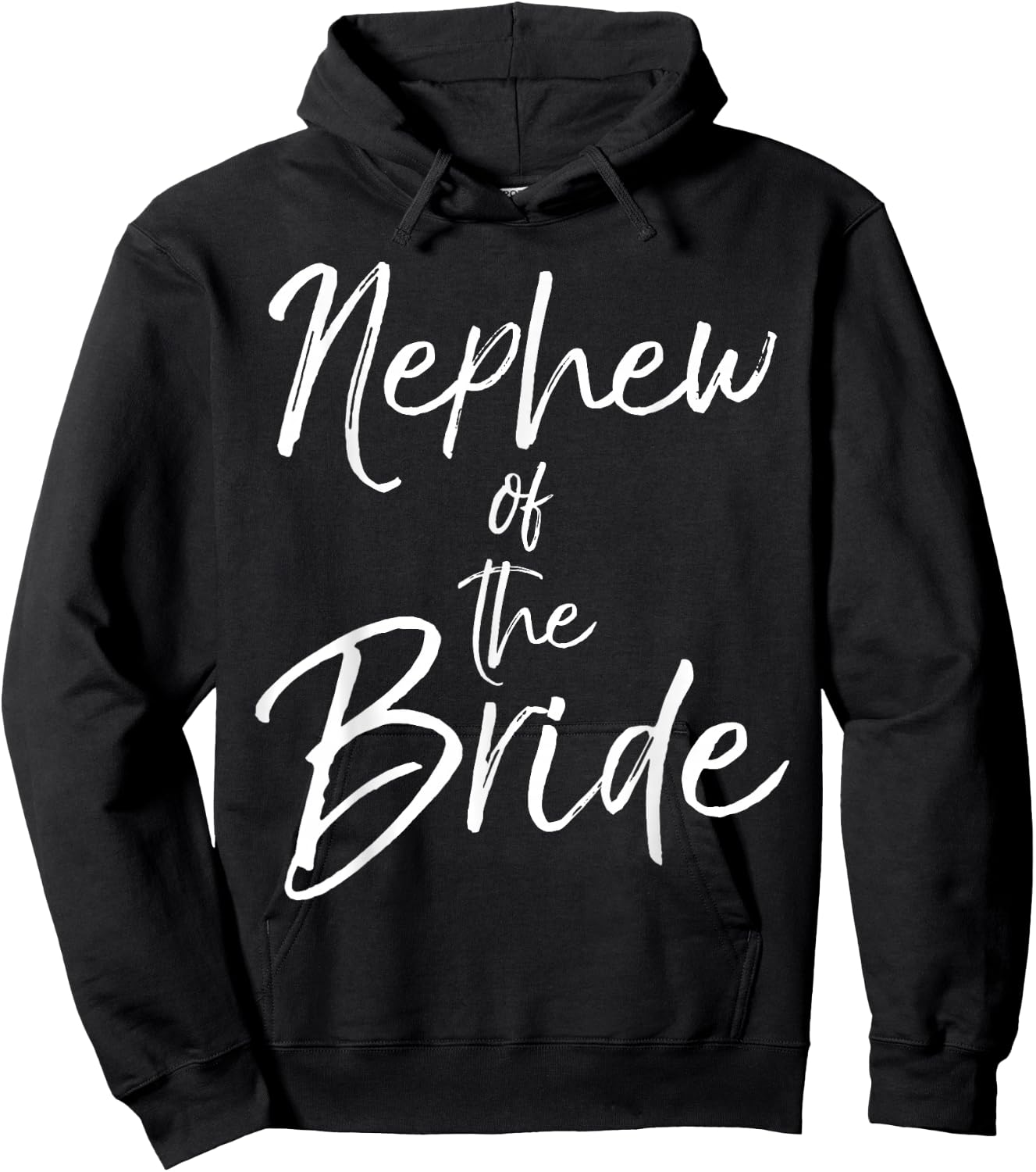 Nephew of the Bride Shirt Fun Cute Wedding Hoodie - Hoodie | Black