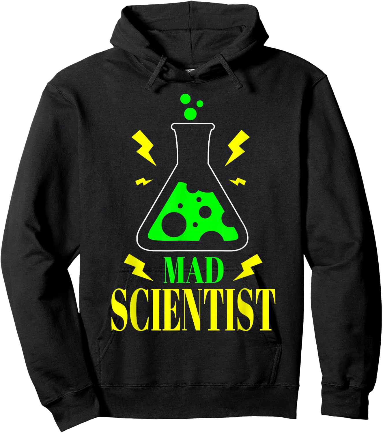 Funny Mad Scientist Men Women Kids Halloween Science Teacher Hoodie - Hoodie | Black