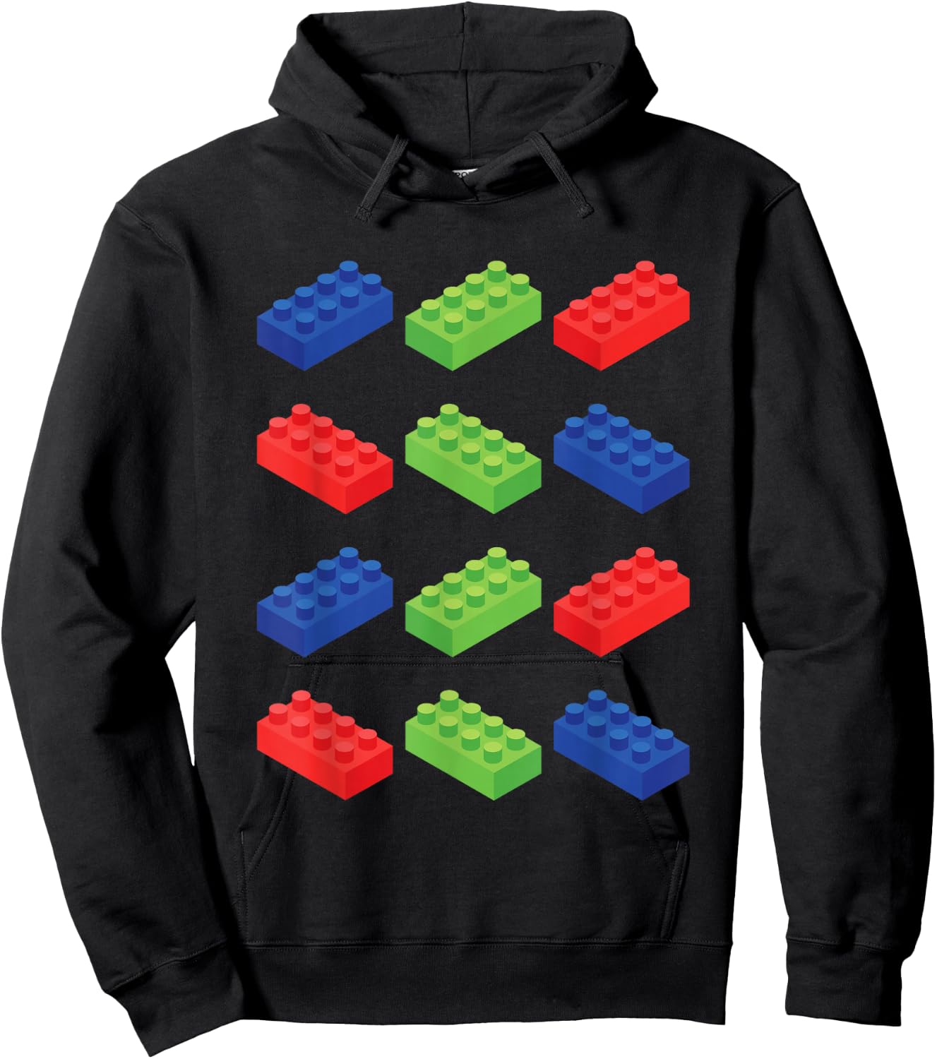 Building Blocks Bricks Master Builder Bricklayer Engineer Hoodie - Hoodie | Black