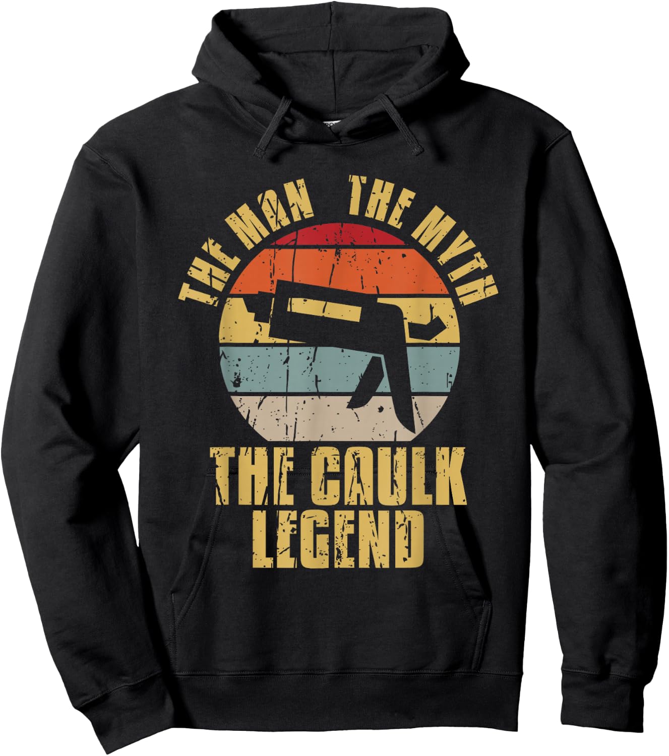 The Caulk Legend Caulking Vintage Caulk Hoodie - Hoodie | Black
