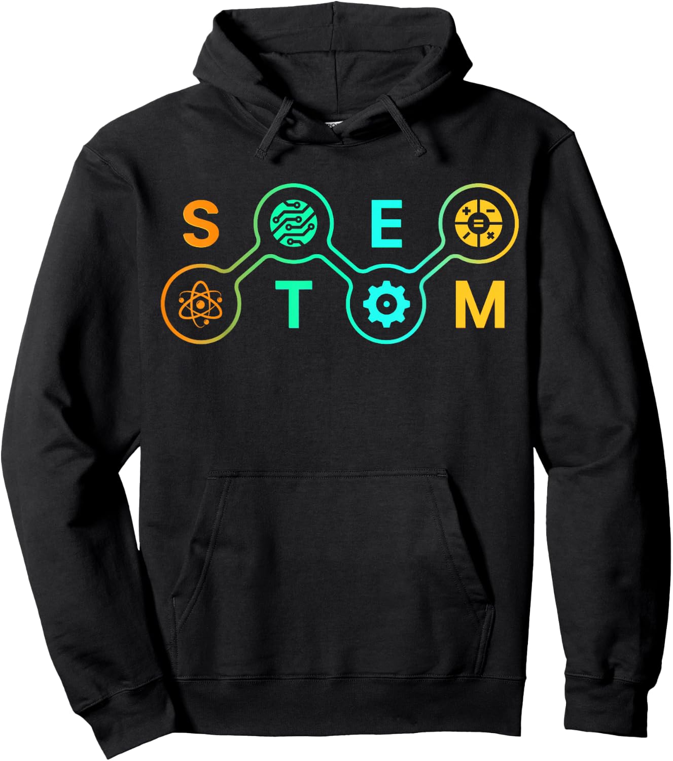 STEM Teacher Science Technology Engineering Math , Black Hoodie - Hoodie | Black