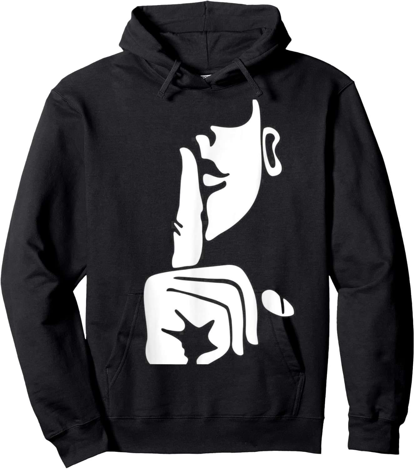 Shut up, keep trap shut, keep secret Meme Fitness Hoodie - Hoodie | Black