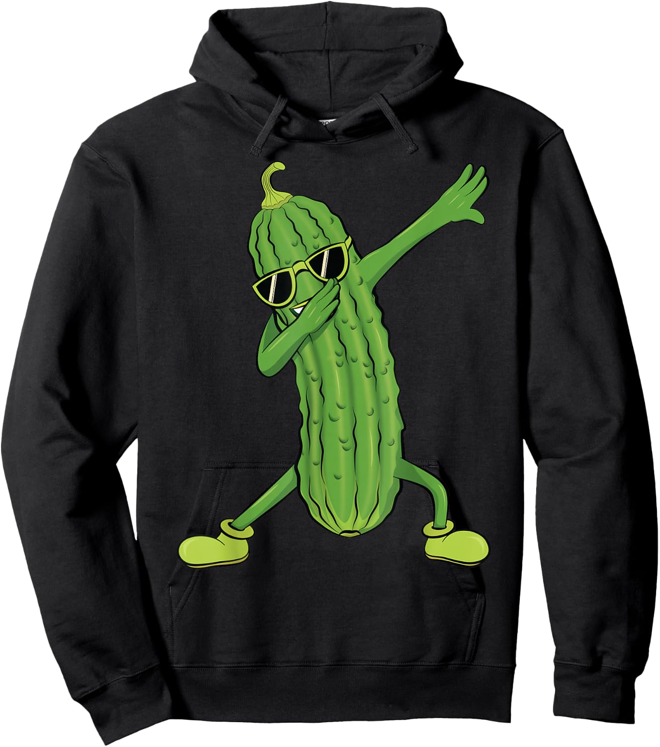 Dabbing Pickle Dancing Cucumber Lover Funny Gifts Hoodie - Hoodie | Black