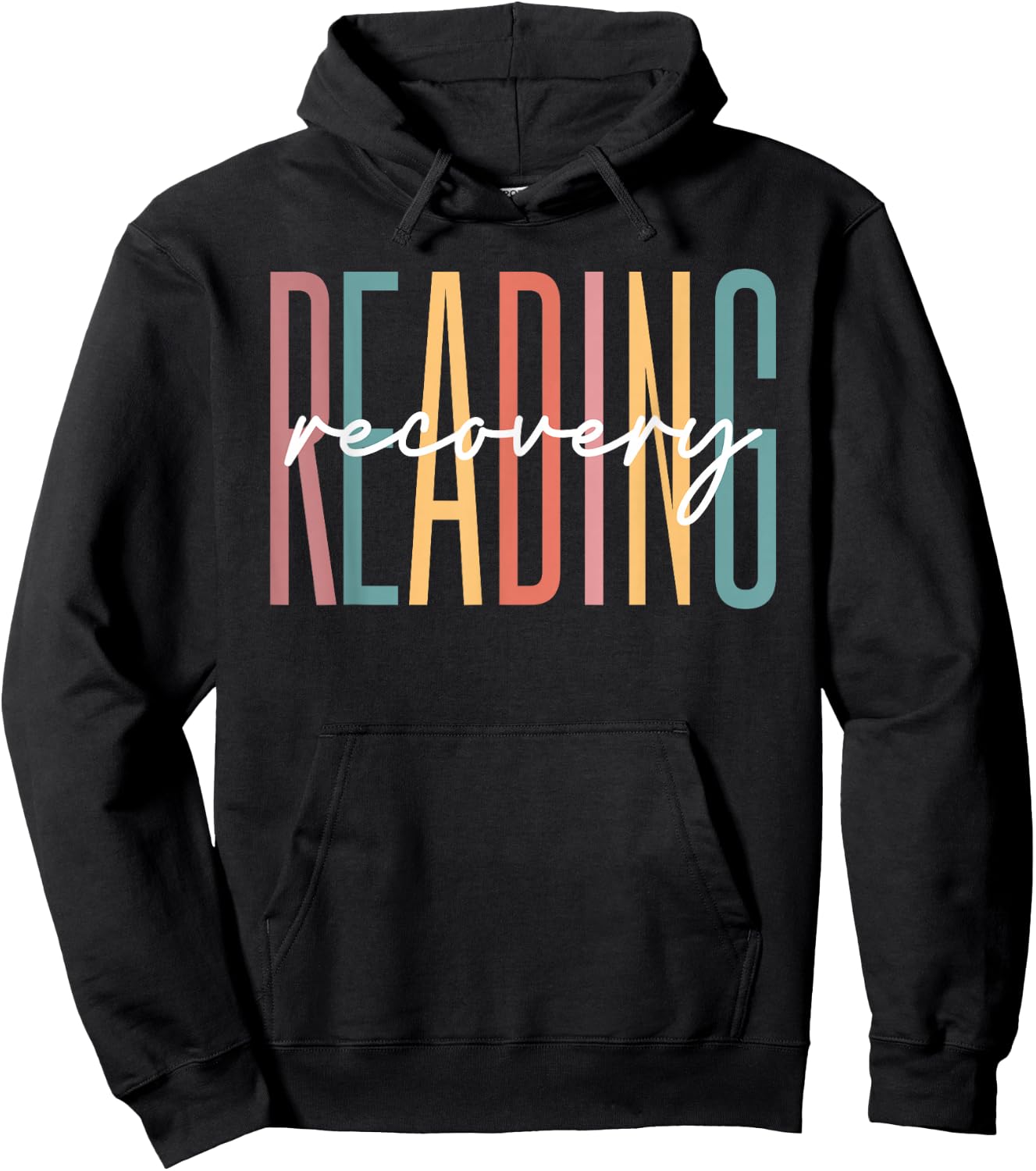 Reading Recovery Coach Teacher Literacy Reading Specialist Hoodie - Hoodie | Black