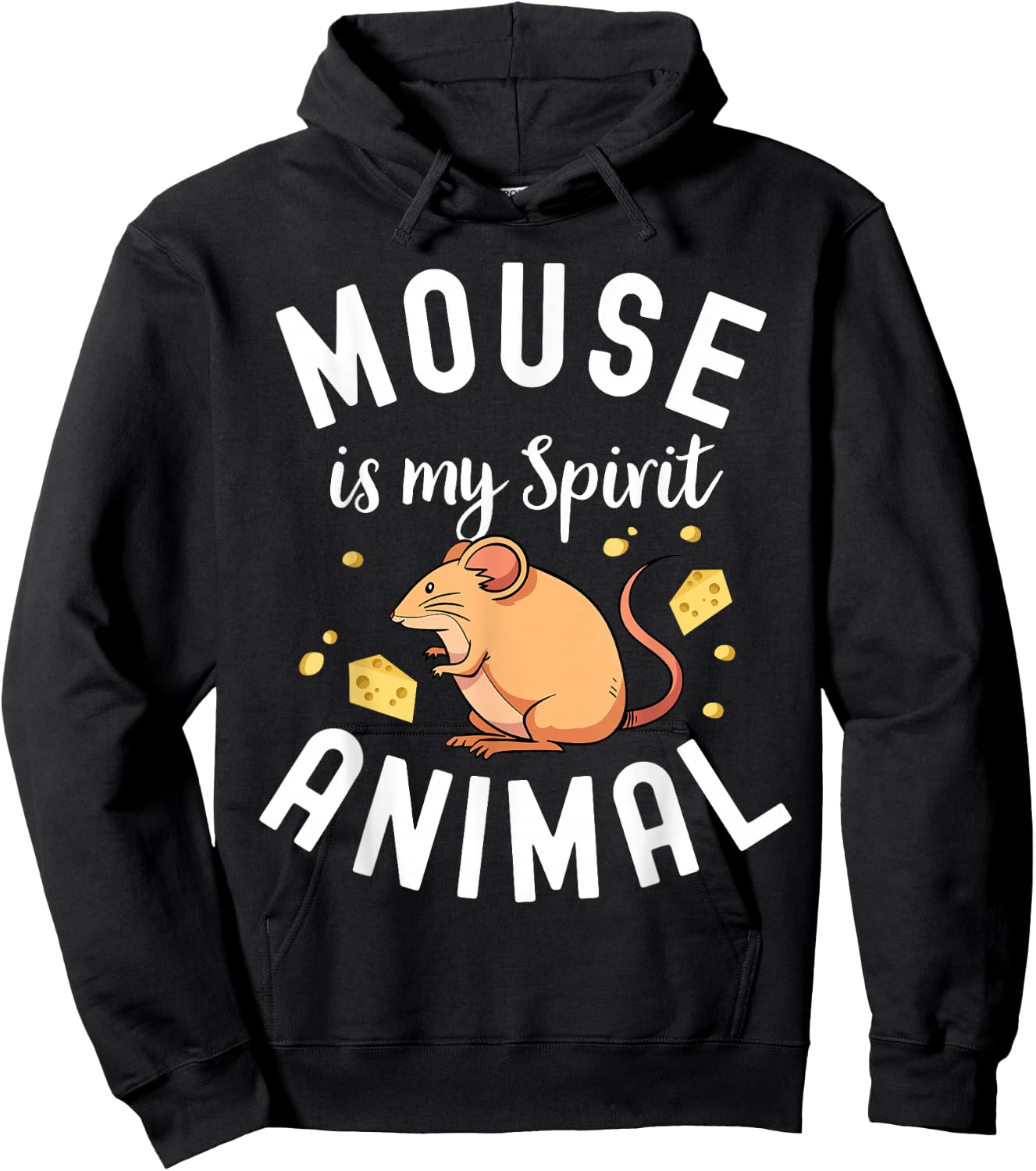 Mouse Gifts For Kids Maus Rodent Ratón Mouse Lovers Gerbil Hoodie - Hoodie | Black