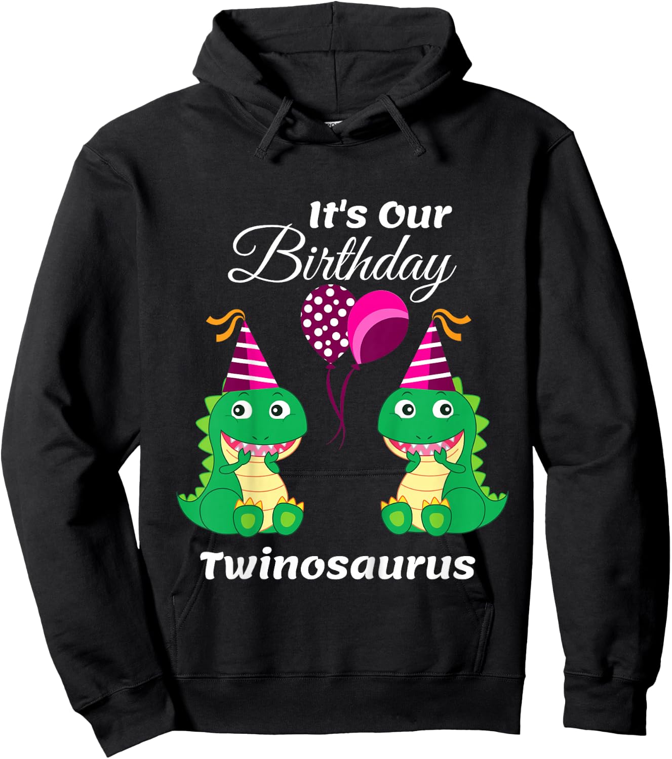 Funny Twin Sisters Birthday, Toddler 1st 2nd 3rd 4th 5th Hoodie - Hoodie | Black