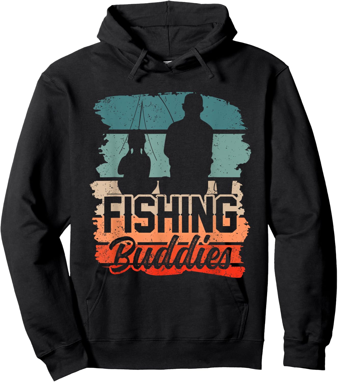 Fishing Buddies Fisher Buddy Fisherman Hoodie - Hoodie | Black