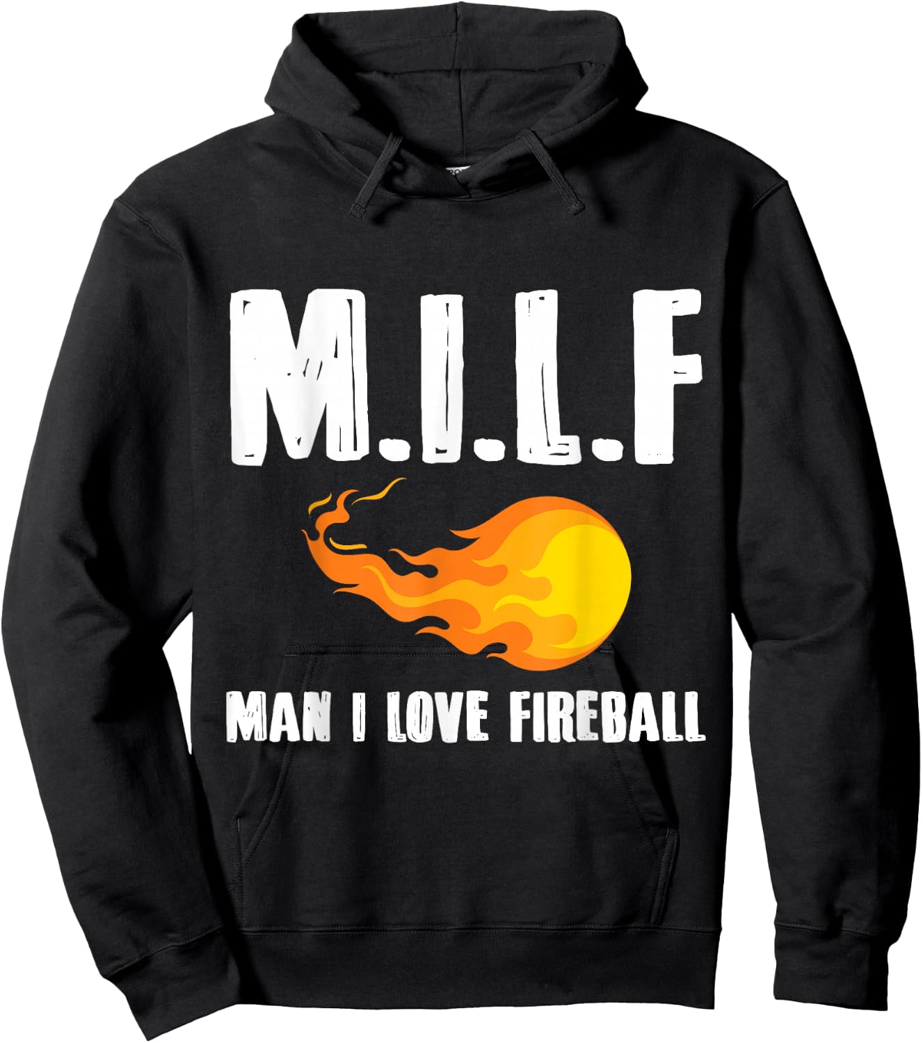Man M I L F I Love Fireball Gift Hoodie - Hoodie | Black