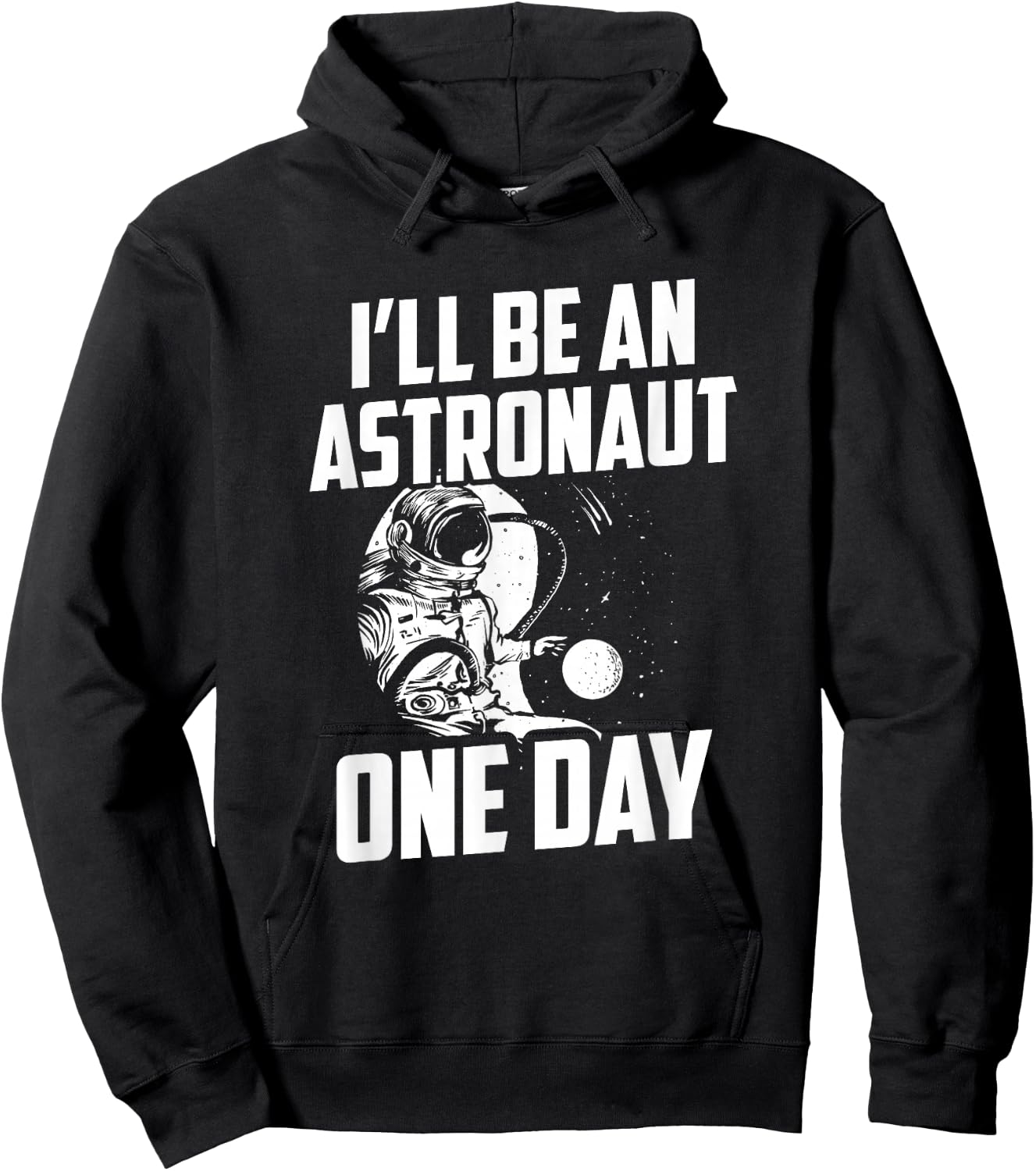 I'll Be An Astronaut One Day Planets Astronomy Space Rocket Hoodie - Hoodie | Black
