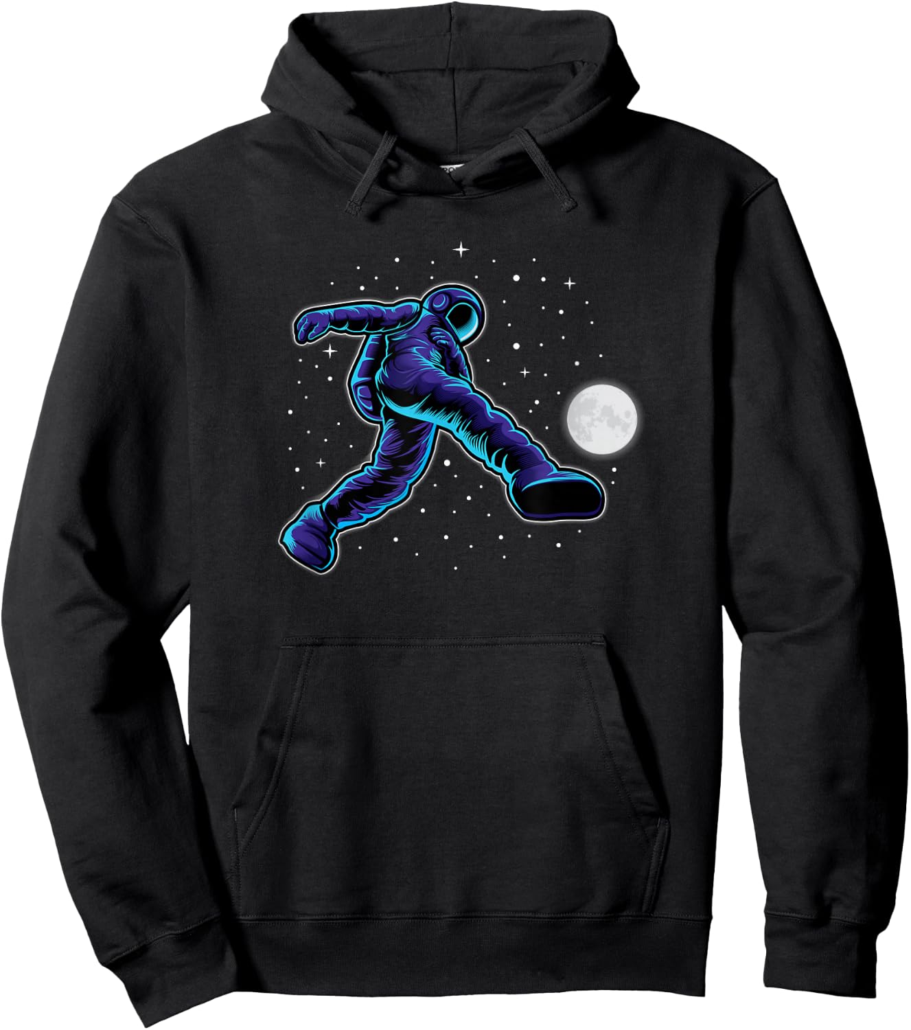 Astronaut Shirt Soccer Playing In Space Soccer Players Gift Hoodie - Hoodie | Black
