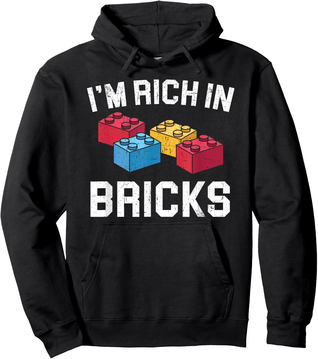 I'm Rich In Bricks Master Builder Building Blocks Hoodie - Hoodie | Black