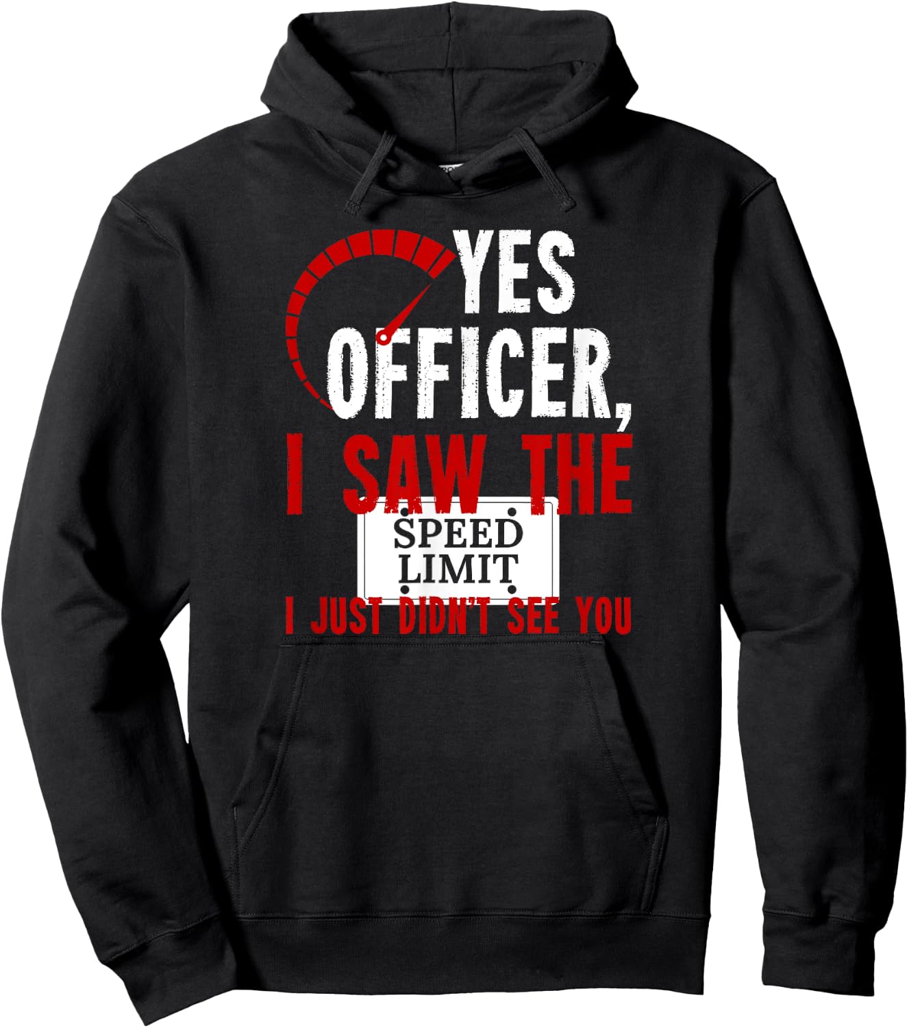 Yes Officer I saw the Speed Limit Moped Chopper Motocross Hoodie - Hoodie | Black