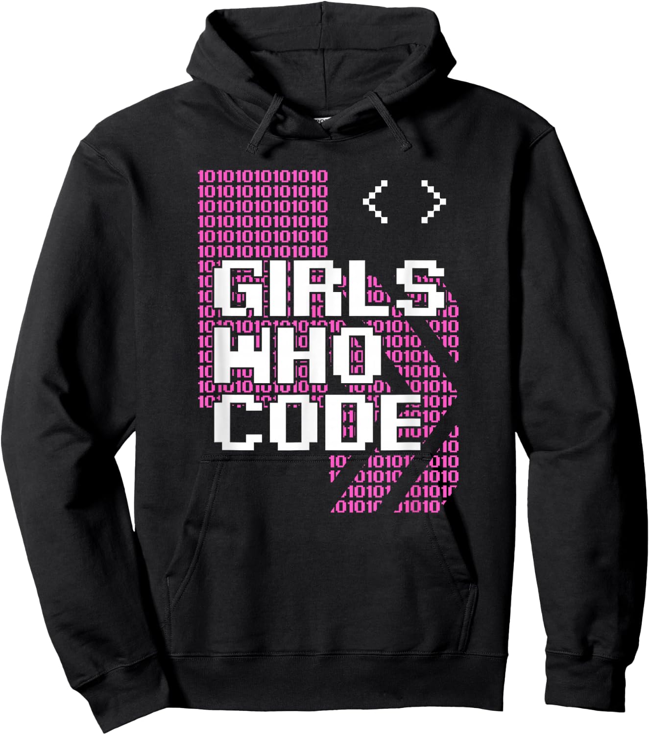 Girl Who Code Programmer Coder Hoodie - Hoodie | Black