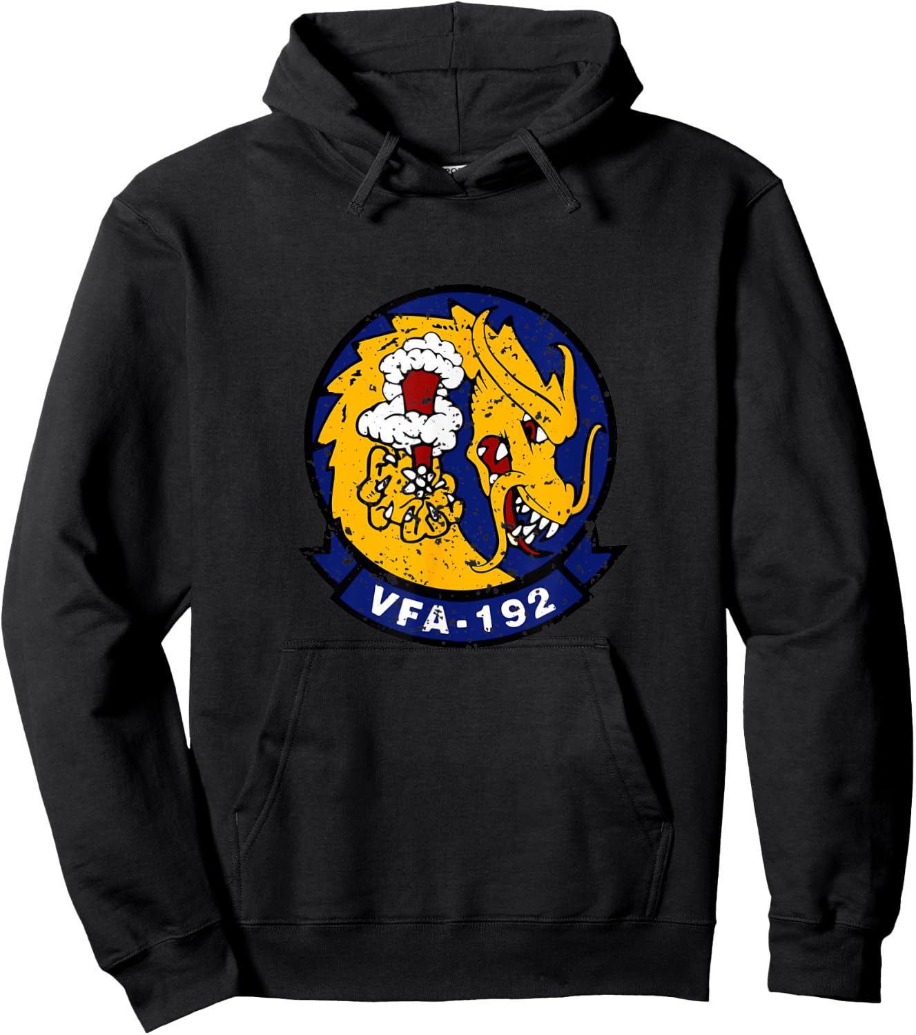 VFA-192 World Famous Golden Dragons Vintage Veteran Day Xmas Hoodie - Hoodie | Black
