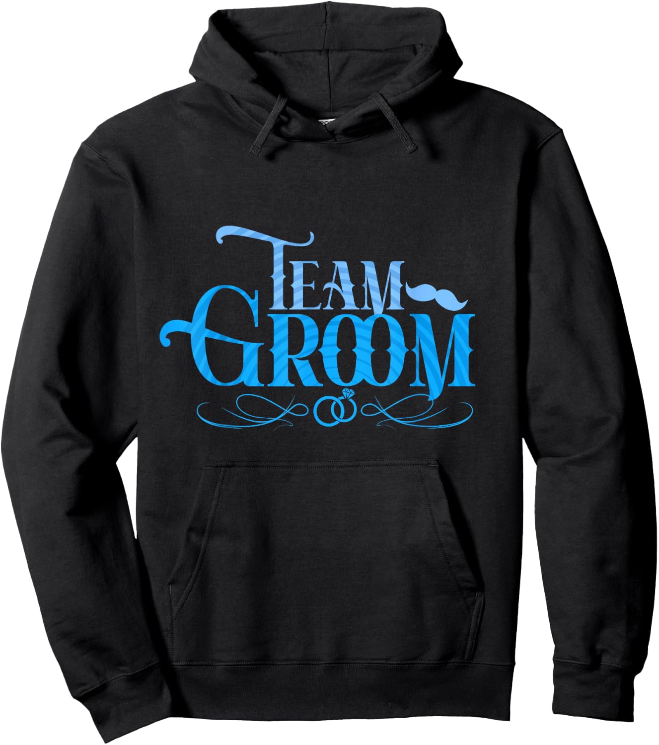 Team Groom Crew Squad Bachelor Party Wedding Hoodie - Hoodie | Black