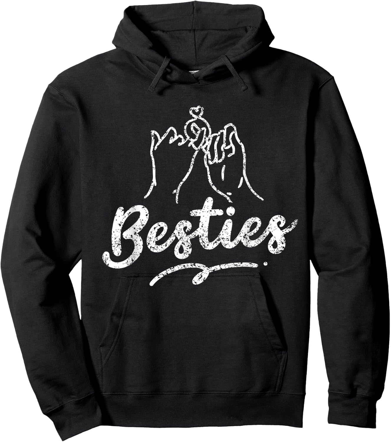 Besties Bestie Friendship Best Friends Girlfriend Besties Hoodie - Hoodie | Black