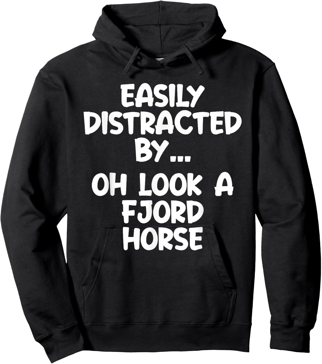 Funny Fjord Horse Horse Equine Joke Hoodie - Hoodie | Black