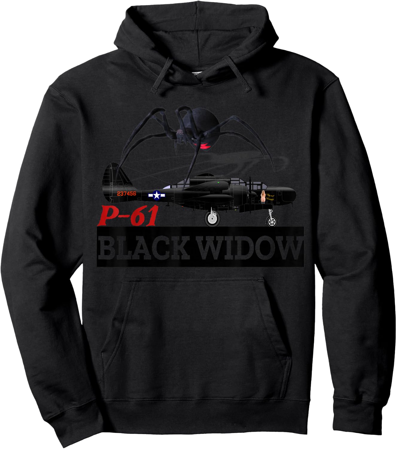 Great Aviation . P-61 Black Widow. Awesome ! Hoodie - Hoodie | Black