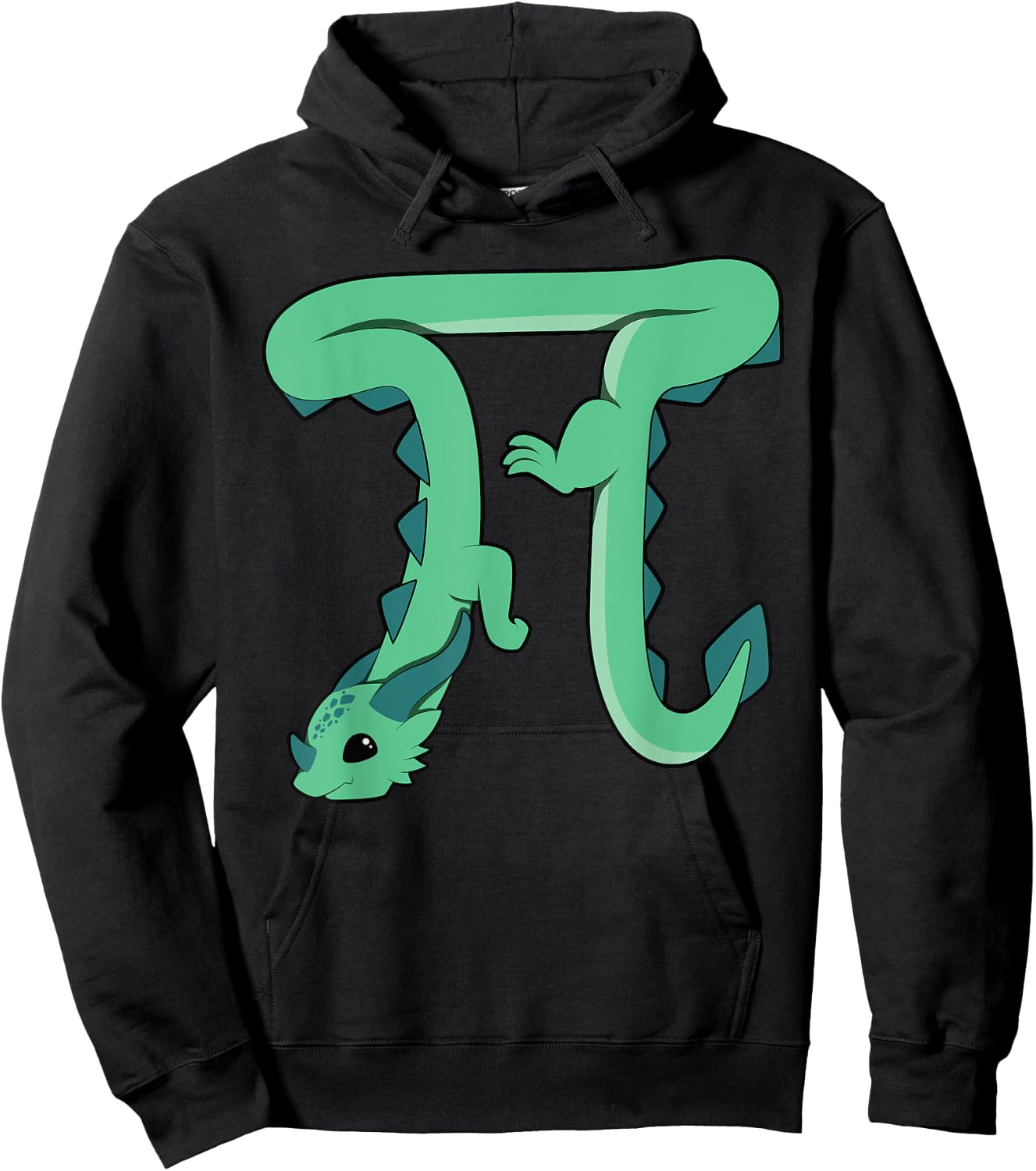 Dragon In The Shape Of Pi Math Teacher Women Girls Kids Hoodie - Hoodie | Black