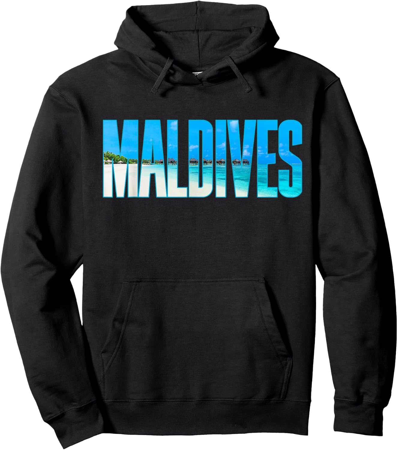 Maldives T Shirt Souvenir For Couple Or Family Summer Vacay Hoodie - Hoodie | Black